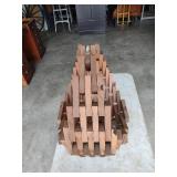 Handcrafted Wooden Spiral Hanging Sculpture