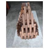 Handcrafted Wooden Spiral Hanging Sculpture