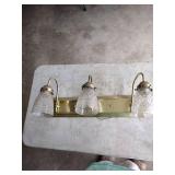 Vintage Art Deco 3-Light Bathroom Vanity Fixture
