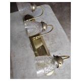Vintage Art Deco 3-Light Bathroom Vanity Fixture