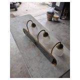 Vintage Art Deco 3-Light Bathroom Vanity Fixture