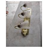 Vintage 3-Light Brass Bathroom Vanity Fixture