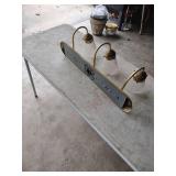 Vintage 3-Light Brass Bathroom Vanity Fixture