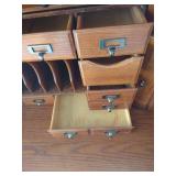 Classic Roll Top Desk with Multiple Drawers missing one paper slide out and screws