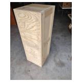 Handcrafted Pine Wood Display Shelf Unit