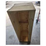 Handcrafted Pine Wood Display Shelf Unit