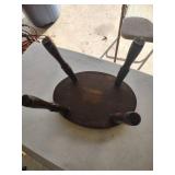 Traditional Round Wood Milking Stool