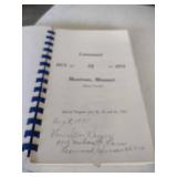 1971 Montrose Missouri Centennial Commemorative Book