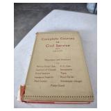 1937 Complete Courses in Civil Service by Calley Study Guide