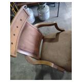 Mid-Century Round Dining Table Set with Chairs. Missing two wheels on one chair