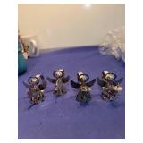 Silver Metal Angel Candle napkins rings- Set of 4