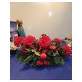 Holiday Artificial Carnation Centerpiece