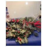 Holiday Pine and Poinsettia
