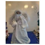 Winter White Christmas Angel Tree Topper