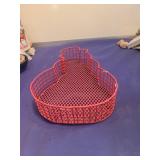Red snowman Shaped Metal Wire Baskets