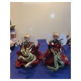 Decorative Christmas Angel Ornaments Set needs batteries