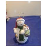 Ceramic Snowman Christmas bell