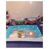 Holiday Cookie plastic containers and Serving Tray Collection