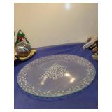 Clear Glass Plates with Confetti Pattern