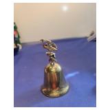 Brass Bell with Dancing Figure Topper no ringer