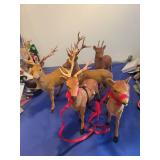 Decorative Reindeer Figurine Collection