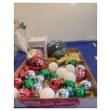 Mixed Holiday Glass Ball Ornament Collection