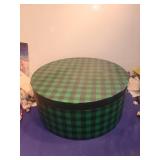 Vintage Green Buffalo Plaid Storage box