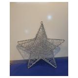Silver Wire Star Christmas Tree Topper