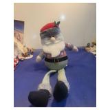 Vintage Christmas Plush Snowman Decoration