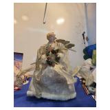 Vintage Silver Christmas Angel Tree Topper
