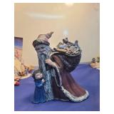 Vintage Wizard Figurine with Child