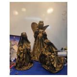 Vintage Bronze  Nativity Figures