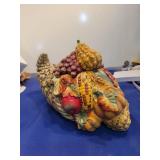 Fitz and Floyd Bountiful Harvest Cornucopia in box