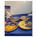 Vintage Halloween Decorative Plate Collection