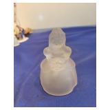 Frosted Glass Buddha Figurine bell