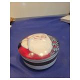 Vintage Santa Claus Holiday Trinket Box