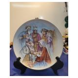 Vintage Nativity Scene Decorative Plate