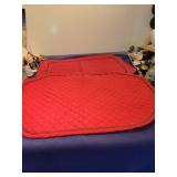 Red Quilted Christmas place mats  3