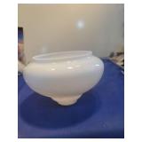 Vintage White  glass light shade