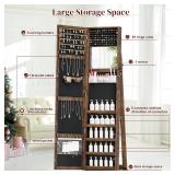 $95 Jewelry Cabinet with Full Length Mirror & Storage, Lockable