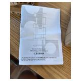 $110 6 Tier S Shaped Bookshelf, 64" Tall, White, Anti-toppling Kit (single