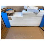 $110 6 Tier S Shaped Bookshelf, 64" Tall, White, Anti-toppling Kit (single