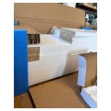 $110 6 Tier S Shaped Bookshelf, 64" Tall, White, Anti-toppling Kit (single