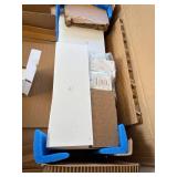 $110 6 Tier S Shaped Bookshelf, 64" Tall, White, Anti-toppling Kit (single