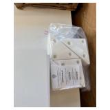 $110 6 Tier S Shaped Bookshelf, 64" Tall, White, Anti-toppling Kit (single