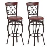 $410 Set of 2 Vintage Swivel Bar Stools 30