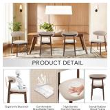 $160 COLAMY Dining Chairs Set of 2, Modern Fabric Upholstered
