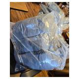 $160 Yechen Hanging Egg Chair with Stand, Grey Cushion.