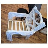Set of 4 Cast Aluminum Patio Dining Chairs Stackable Outdoor Dining Chairs