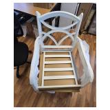 Set of 4 Cast Aluminum Patio Dining Chairs Stackable Outdoor Dining Chairs